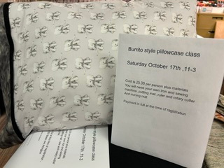 Pillowcase making class